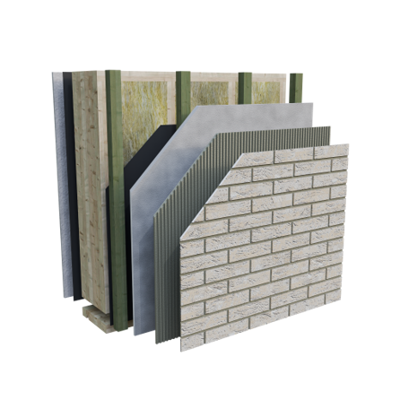 HSB-wanden detail VRONT®