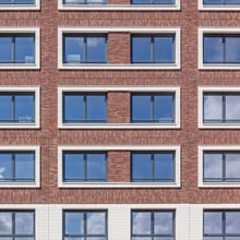 Prefab gevelelementen Hofbadtoren Den Haag, voorbeeld van Steigerloos® Bouwen