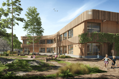 IKC Strandeiland Amsterdam met prefab gevelelementen van Vront®